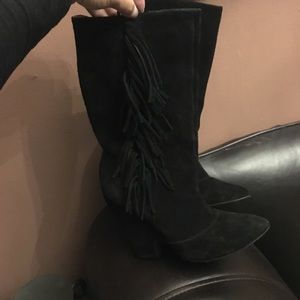 Esdra fringe suede leather boots